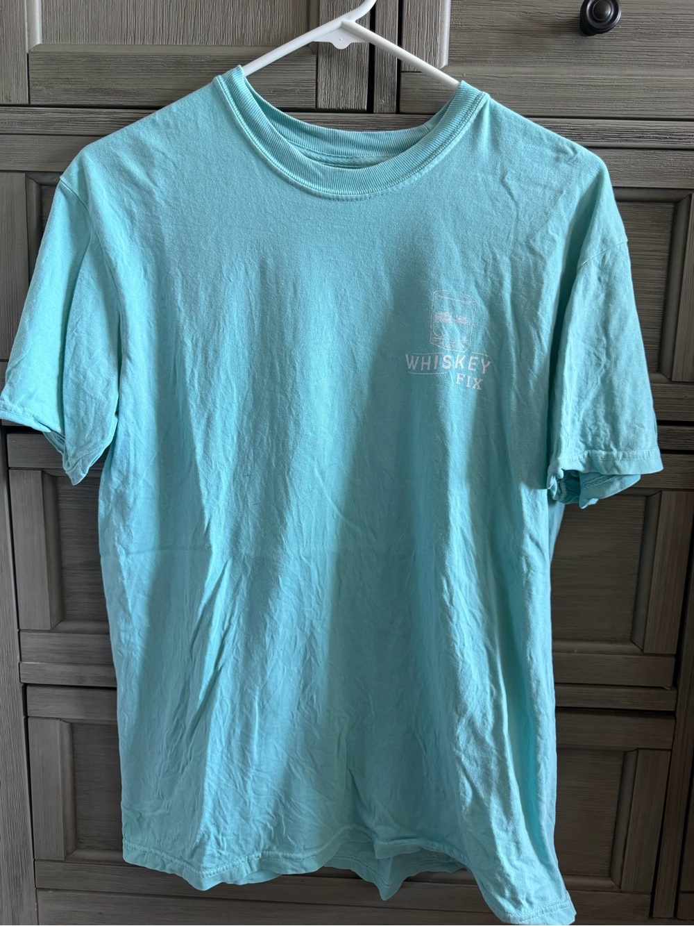 Comfort Colors Men's Short-Sleeve Crewneck T-Shirt in Aqua